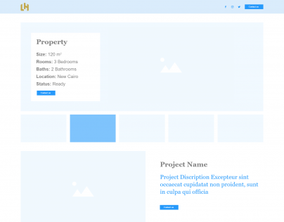 LightHouse Landing page WireFrame (UX)