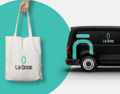 تصميم أدوات تحمل شعار La dose