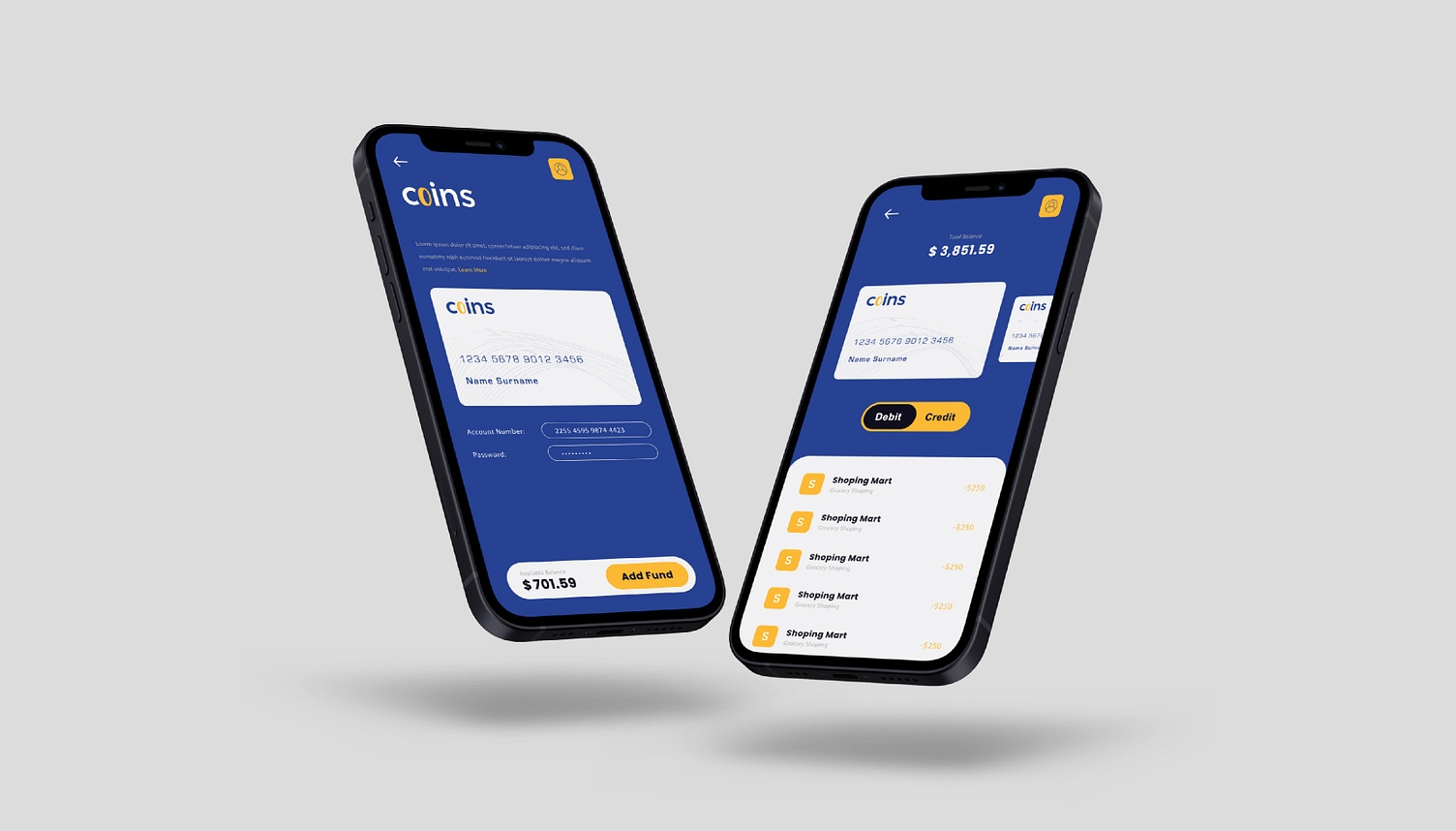أعمالي لتصميم هوية coins