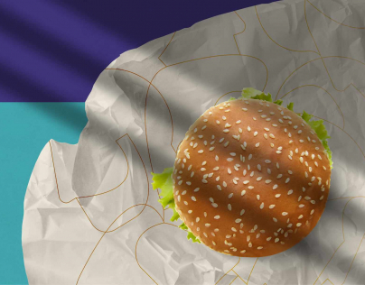 تصميم ترويجي للطعام الخاص بداش