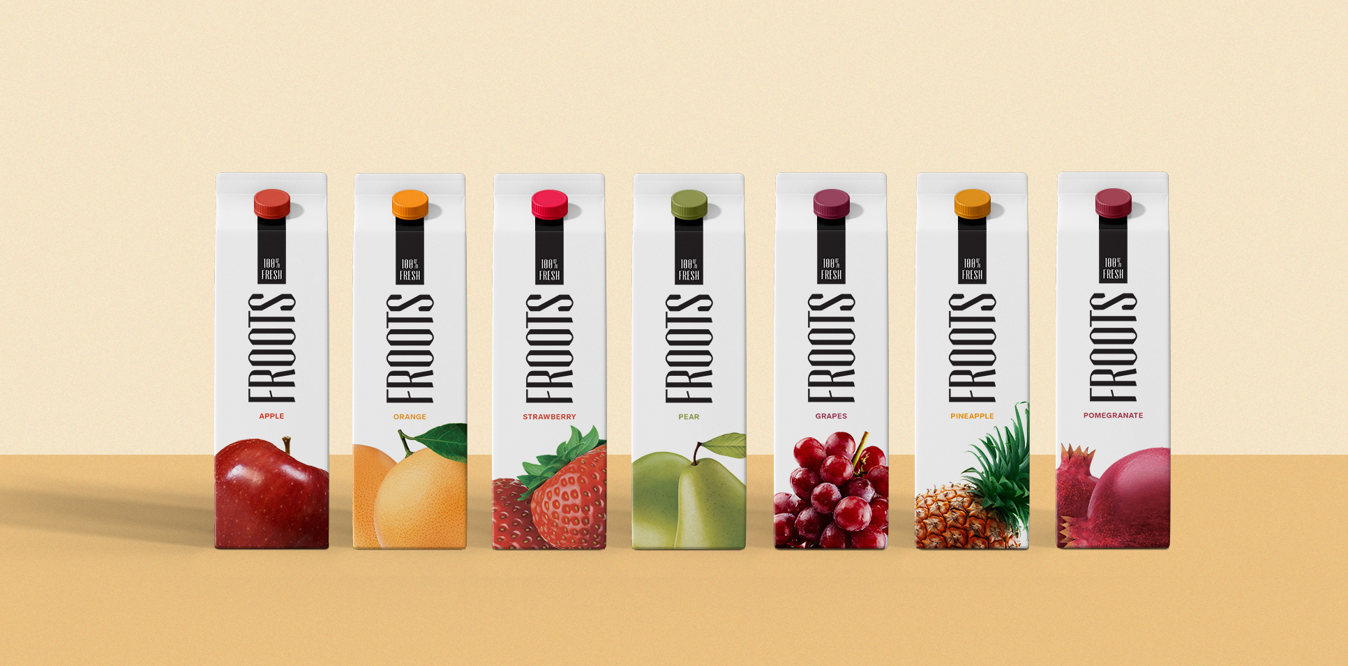 تصميم عبوة تغليف عصير fruits