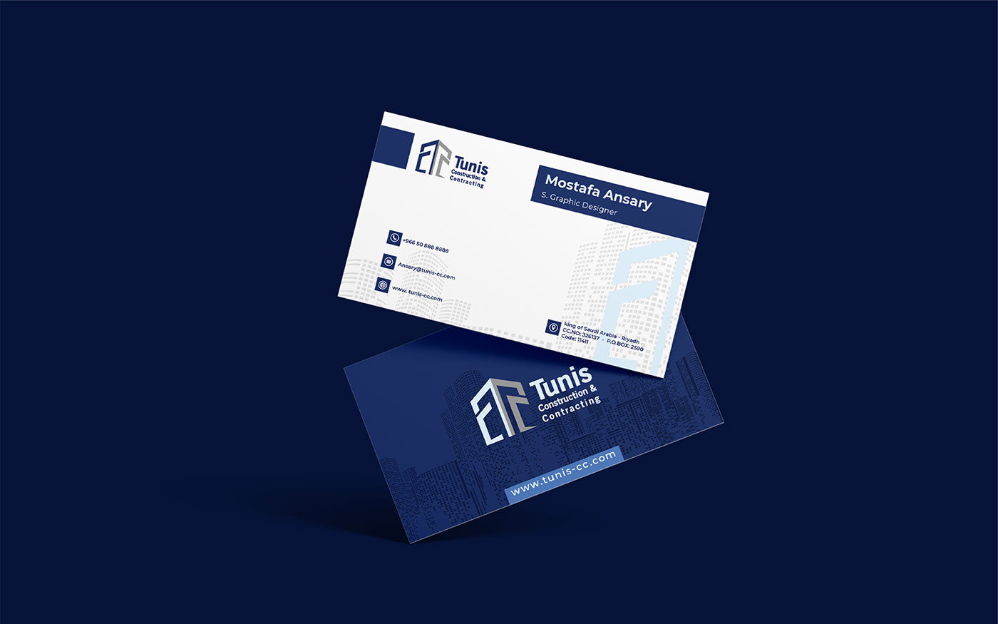 تصميم احترافي لكارت