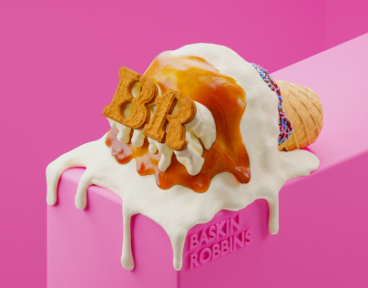 تصميم احترافي ل Baskin Robbins