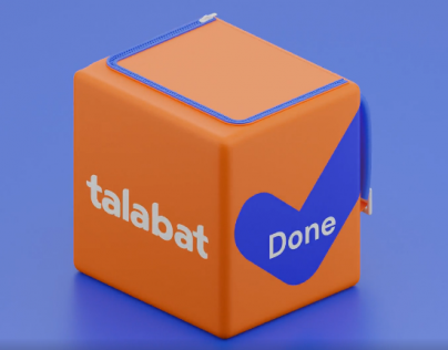 تصميم شعار 3D لشركة طلبات