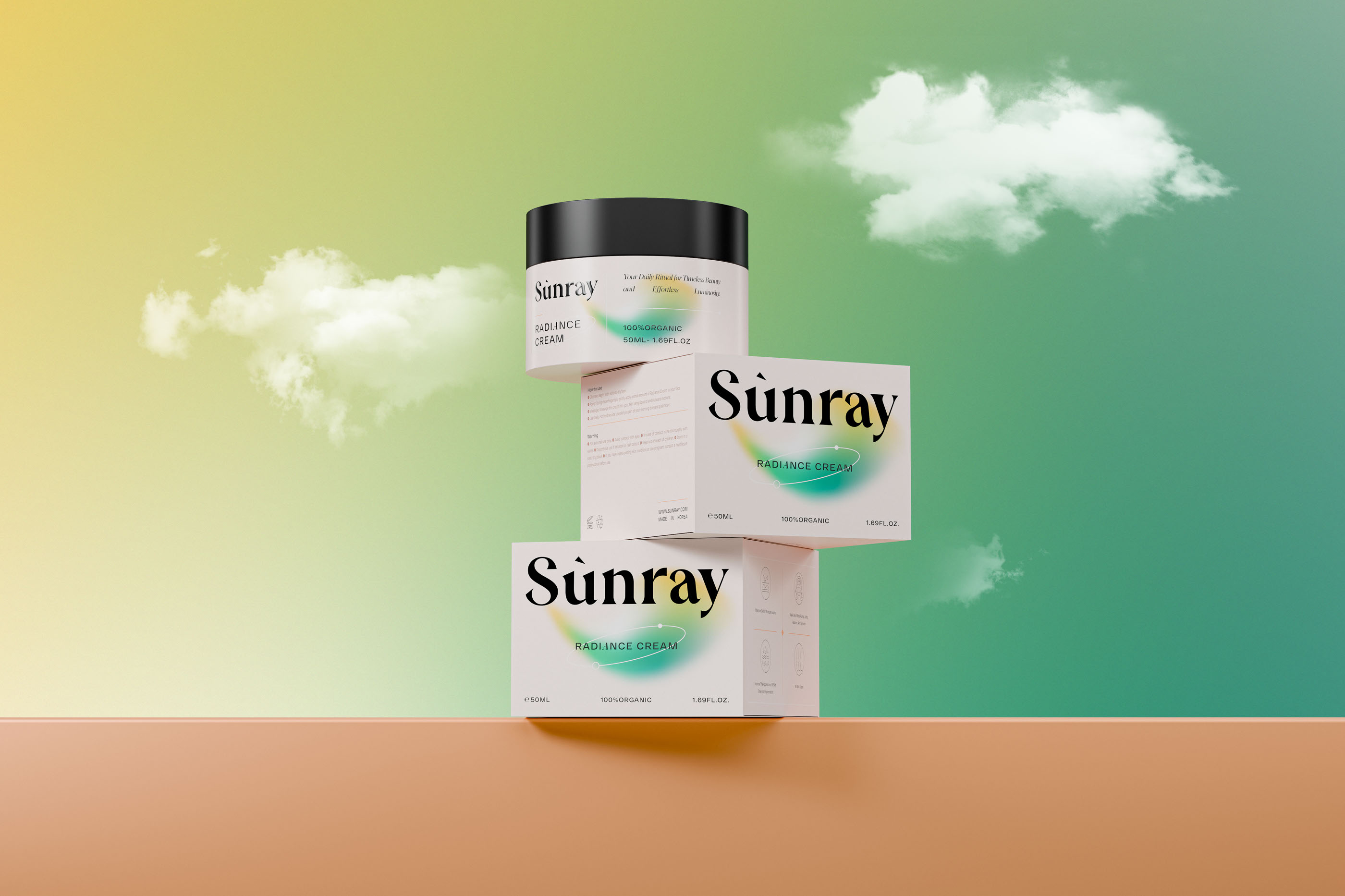 تصميم عبوة لمنتجات sunray