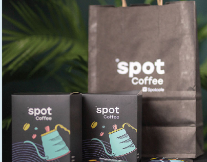 تصميمات جذابة لمنتج Spot Cofee