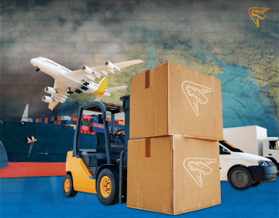 تصميم لشركة شحن MRZ SHIPPING LOGISTICS
