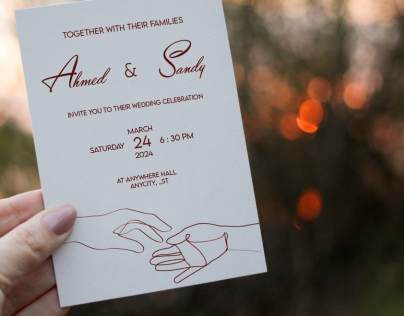 Invitation card بطاقة دعوة
