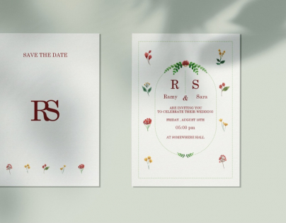 تصميم بطاقة دعوة invitation card